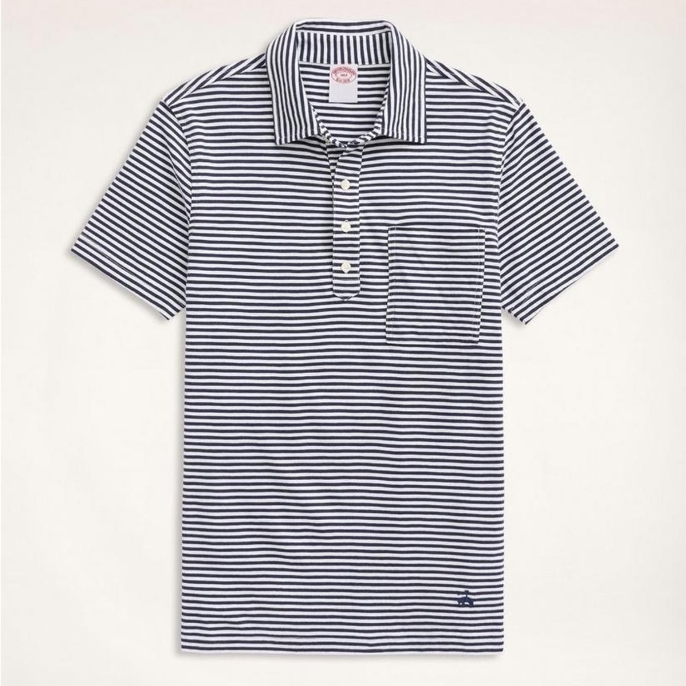 Brooks Brothers,Vintage Polo,Navy/White Cotton Polo,Excellent Condition,Size XL